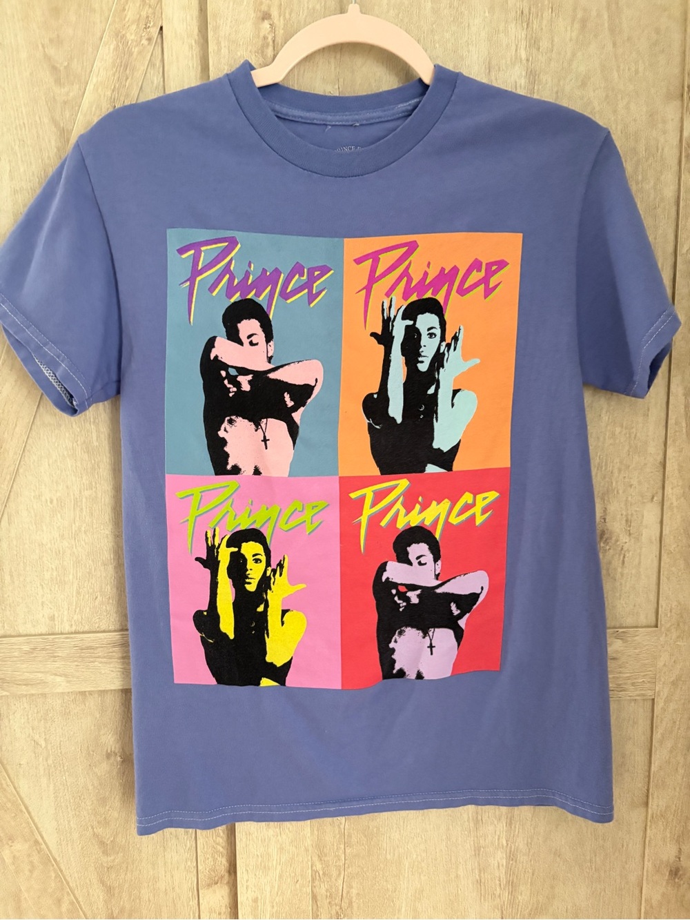 Prince Official Estate Pop Art Graphic Tee Purple | XS
